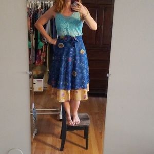 NWOT GipSea 100% Silk Versatile Skirt.